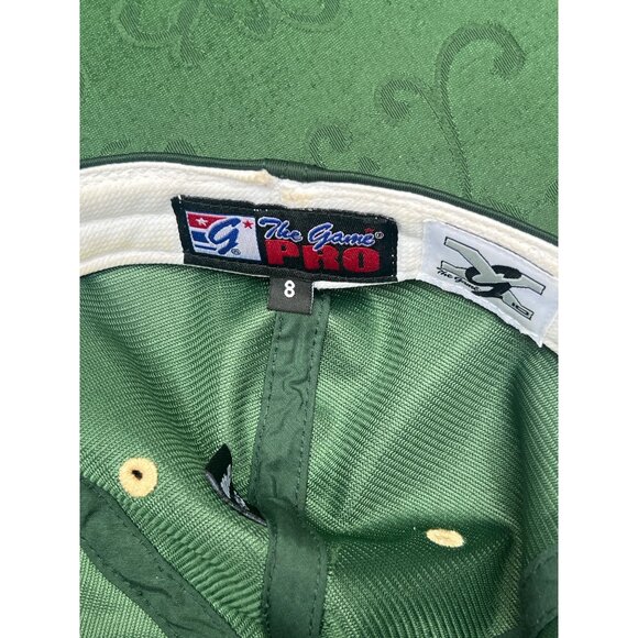Green Embroidered Wildcat Logo Baseball Hat Size 8 By The Game Pro - Picture 3 of 5